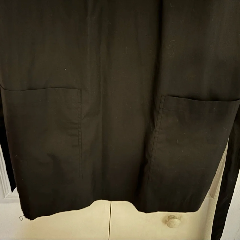 Frame Margot Mock Neck Balloon Sleeves Belted Black Mini Dress With Pockets NWOT - Picture 9 of 15